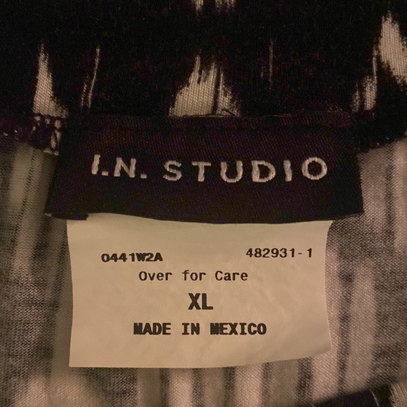 I.N. STUDIO Maxi skirt. XL. Black and White - Picture 5 of 6